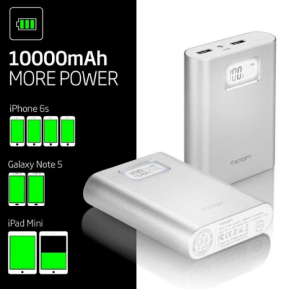 Spigen Essential F710D Premium Power Bank Aluminum